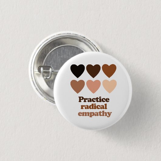 Radikale Empathie üben Button (Vorne & Hinten)