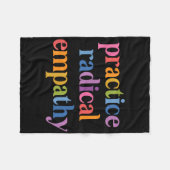 Radikale Empathie üben Fleecedecke (Vorderseite (Horizontal))