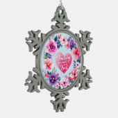 Radikale Entfaltung Schneeflocken Zinn-Ornament (Links)