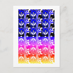 Radikale extravagante Kunst Postkarte