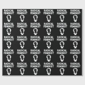 Radikale Feministin Geschenkpapier (Flach)