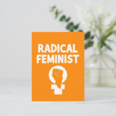Radikale Feministin Postkarte (Stehend Vorderseite)