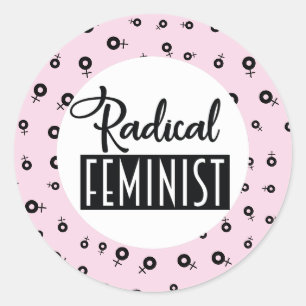 Radikale Feministin Runder Aufkleber