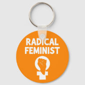 Radikale Feministin Schlüsselanhänger (Rückseite)