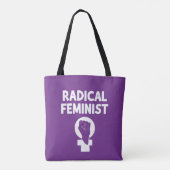 Radikale Feministin Tasche (Rückseite)