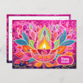 Radikale Festlichkeiten: Dazecore-Feiern Postkarte (Vorne/Hinten)