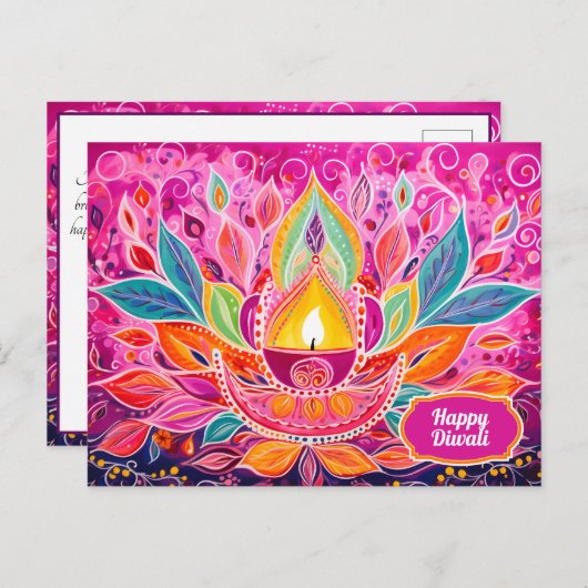 Radikale Festlichkeiten: Dazecore-Feiern Postkarte (Vorne/Hinten)