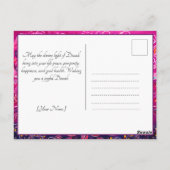 Radikale Festlichkeiten: Dazecore-Feiern Postkarte (Rückseite)