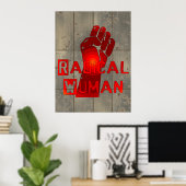 Radikale Frau Poster (Heimbüro)