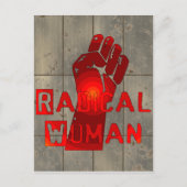 Radikale Frau Postkarte (Vorderseite)