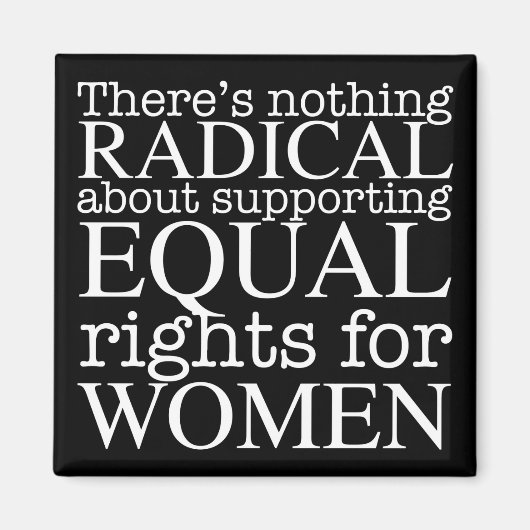 Radikale Frauenziffer Frauenrechte Feministin Magnet (Vorne)