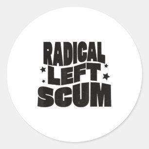 Radikale Linke S Lustiger Sarkastischer Zitat Runder Aufkleber