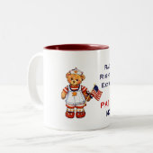 Radikale rechter zweifarbige tasse (Vorderseite Links)