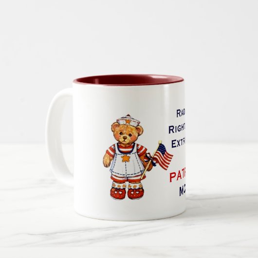 Radikale rechter zweifarbige tasse (Vorderseite Links)