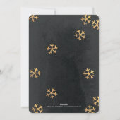 Radikale Schneeflocken Weihnachtsfeiertage Fotokar Feiertagskarte (Rückseite)