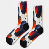 Radikale Sternexplosion Weihnachten mit Rot und Bl Socken (Linkes Detail)