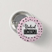 Radikaler Feminist Button (Vorne & Hinten)