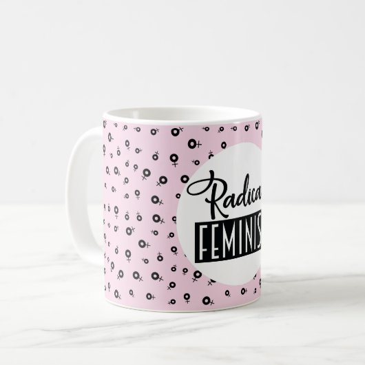 Radikaler Feminist Kaffeetasse (Vorderseite Links)