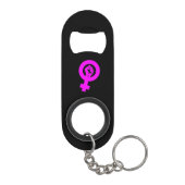 Radikaler Feminist Mini Flaschenöffner (Rückseite)