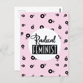 Radikaler Feminist Postkarte