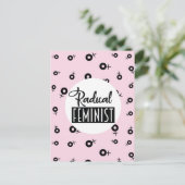 Radikaler Feminist Postkarte (Stehend Vorderseite)