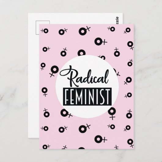 Radikaler Feminist Postkarte (Vorne/Hinten)