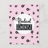 Radikaler Feminist Postkarte (Vorderseite)