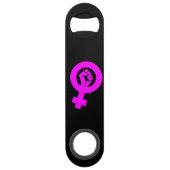 Radikaler Feminist Speed Flaschenöffner (Vorderseite)