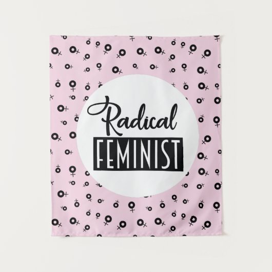 Radikaler Feminist Wandteppich (Vorderseite)