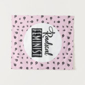 Radikaler Feminist Wandteppich (Vorderseite (Horizontal))