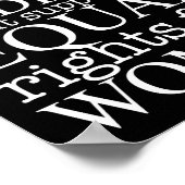 Radikaler Frauenartikel über Frauenrechte Feminist Poster (Ecke)