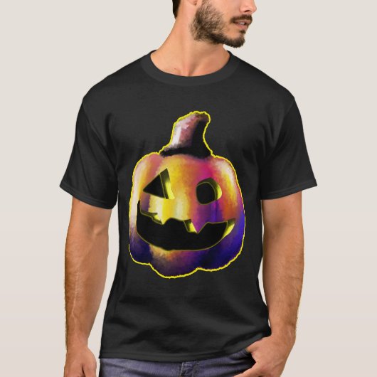 Radikaler Halloween Jack-O'-Lantern - Licht in B T-Shirt (Vorderseite)