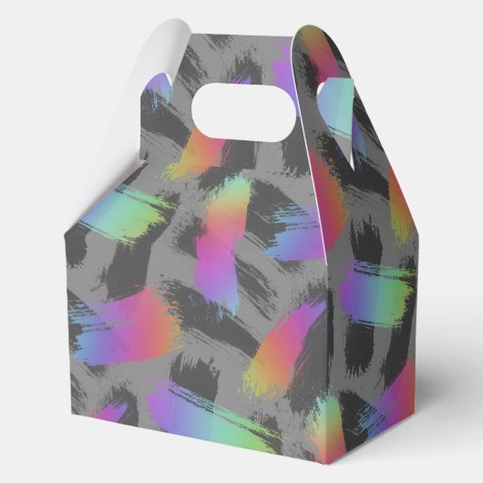 radikaler Retro-Regenbogen : Geschenkschachtel (Vorderseite)