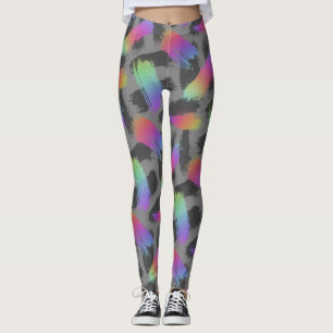 radikaler Retro-Regenbogen: Leggings