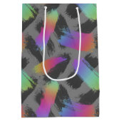 radikaler Retro-Regenbogen : Mittlere Geschenktüte (Rückseite)