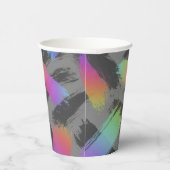 radikaler Retro-Regenbogen :  Pappbecher (Rechts)