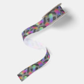 radikaler Retro-Regenbogen : Satinband (Rückseite)
