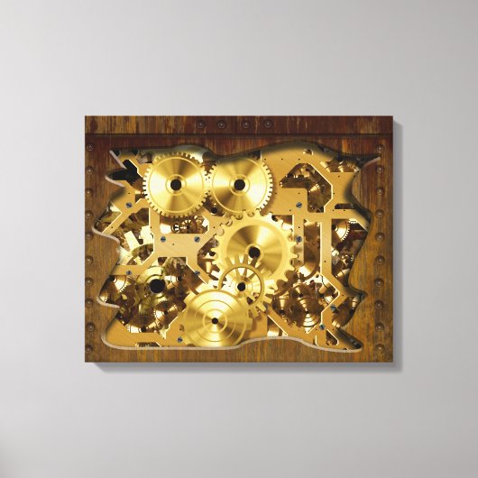 Radikaler Steampunk 3 Wrapped Canvas Leinwanddruck (Vorderseite)