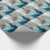 Radikaler Surfer 1A Geschenkpapier (Ecke)