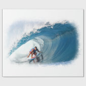 Radikaler Surfer 1B Geschenkpapier (Flach)