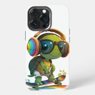 Radikaler Turtle Skateboarder iPhone-Hülle iPhone 13 Pro Hülle