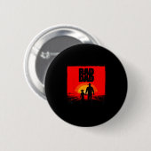 Radikaler Vater und Sohn Bauer Western-Sonnenunter Button (Vorne & Hinten)