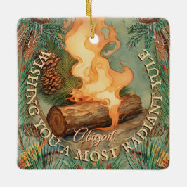 Radikaler Weihnachten- und Wintersolstice-Platz Ornament Aus Metall