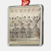 Radikales Parlament!! " Silbernes Ornament (Links)