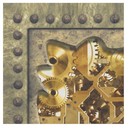 Radikales Steampunk 10 Gewohnheits-Gewebe Stoff (Nahaufnahme)