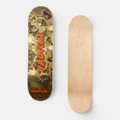 Radikales Steampunk 3A Skateboard (Vorderseite)