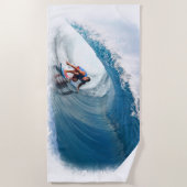 Radikales Surfer 1B-Badetuch Strandtuch (Vorderseite)