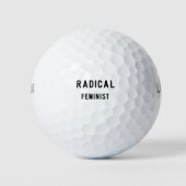RADIKALFEMINISCH GOLFBALL (Vorderseite)