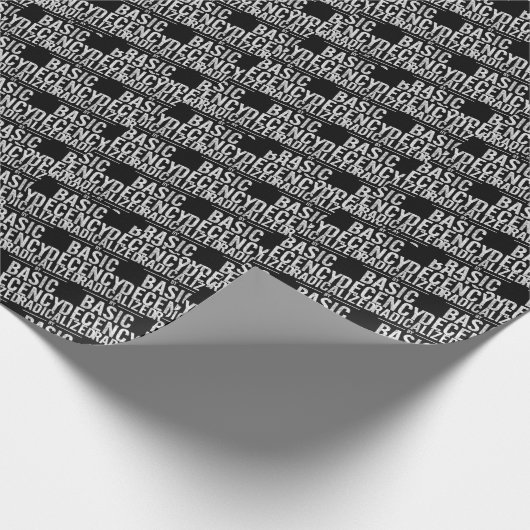 radikalisiert durch Anstand und Funny Geschenkpapier (Ecke)