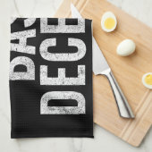 radikalisiert durch Anstand und Funny Geschirrtuch (Viertel Falte)